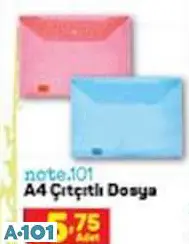 NOTE 101 A4 ÇITÇITLI DOSYA NOTE 101 A4 ÇITÇITLI DOSYA